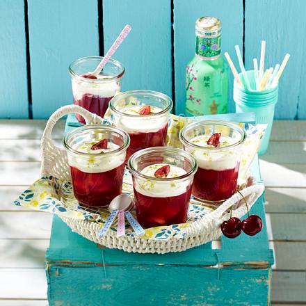 Kirschgrütze mit Quarkcreme Rezept Kirschgrütze mit Quarkcreme Rezept
