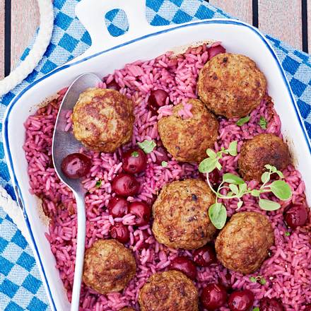 Kirschreis mit Bouletten Rezept
