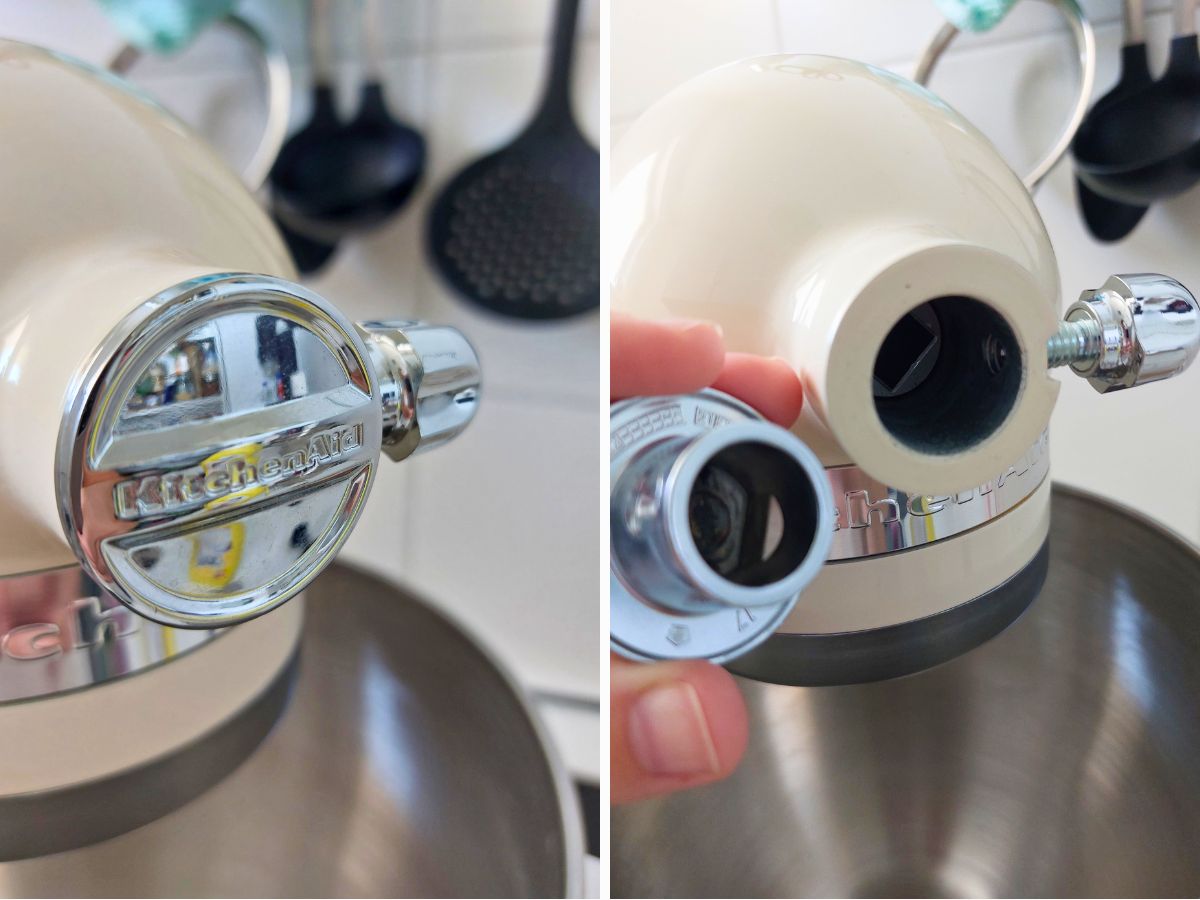 KitchenAid Küchenmaschine Zubehörnabe mit und ohne Abdeckung