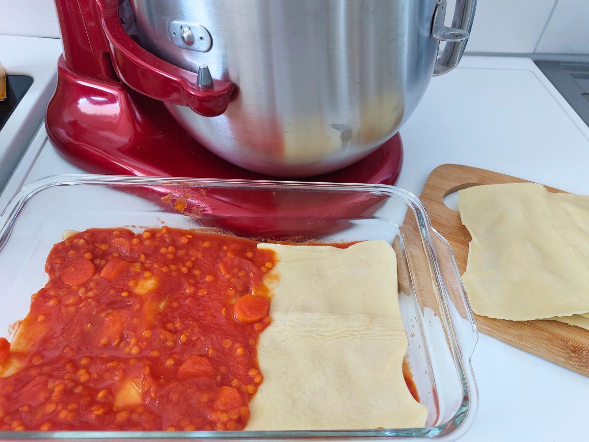 KitchenAid Nudelaufsatz Lasagne Zubereitung