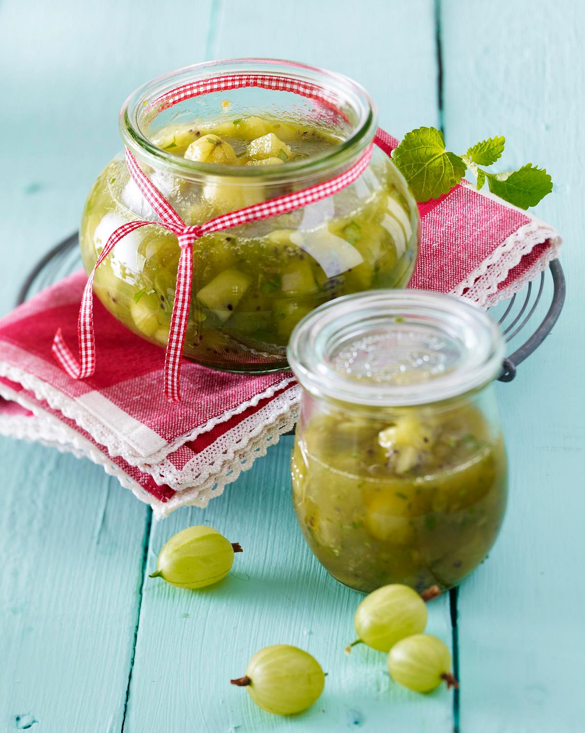 Kiwi-Stachelbeer-Chutney Rezept