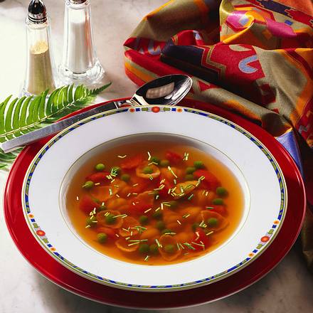 Klare Brühe mit Sherry Rezept