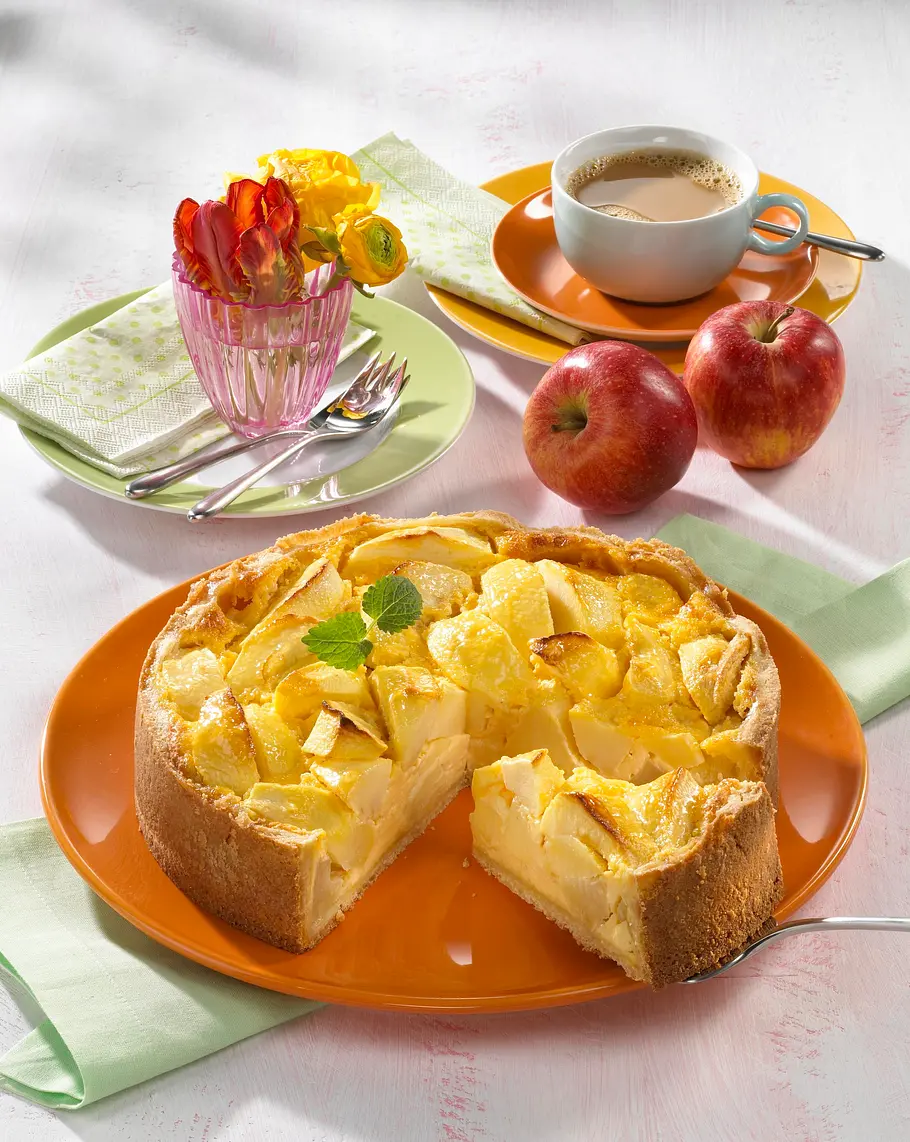 Klassische Apfel-Rahm-Torte Rezept