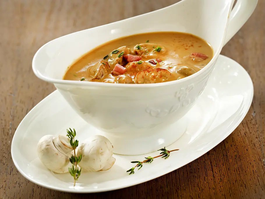 Pilzsoße Rezept Klassische Pilzsoße Rezept