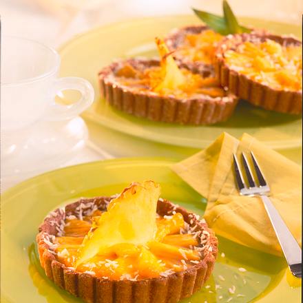 Kleine Ananas-Kokos-Tartes Rezept