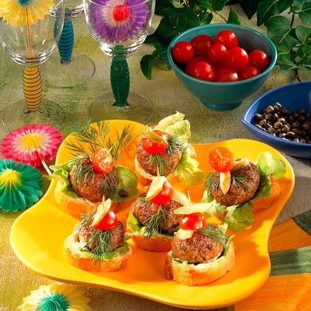 Kleine Hack-Frikadellen Rezept Kleine Hack-Frikadellen Rezept
