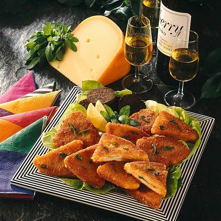 Kleine Käse-Cordon bleu Rezept Kleine Käse-Cordon bleu Rezept