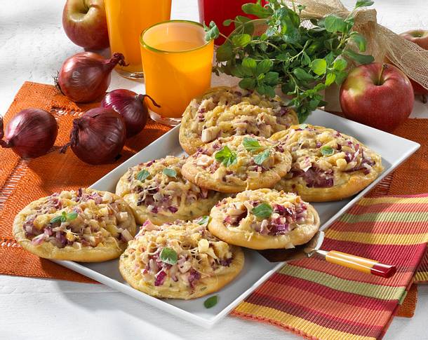 Kleine Zwiebelfladen Rezept