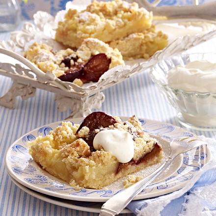 Klönschnack-Streuselkuchen mit Apfel und Pflaume Rezept