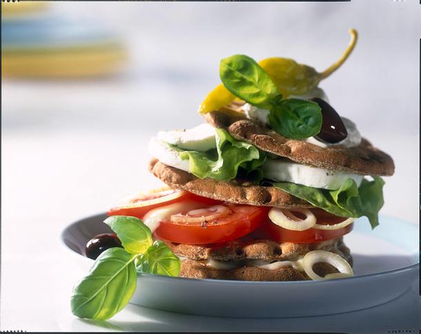 Knäckebrotturm Rezept Knäckebrotturm Rezept