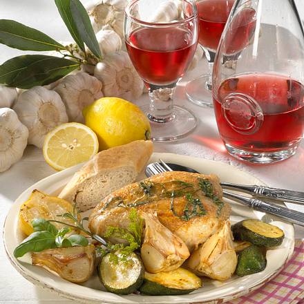 Knoblauch-Zitronen Hähnchen Rezept Knoblauch-Zitronen Hähnchen Rezept