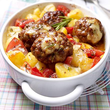 Knoblauchkartoffel-Frikadellen-Gratin (Variante) Rezept