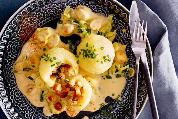 Knödel "Jäger-Art“ Rezept