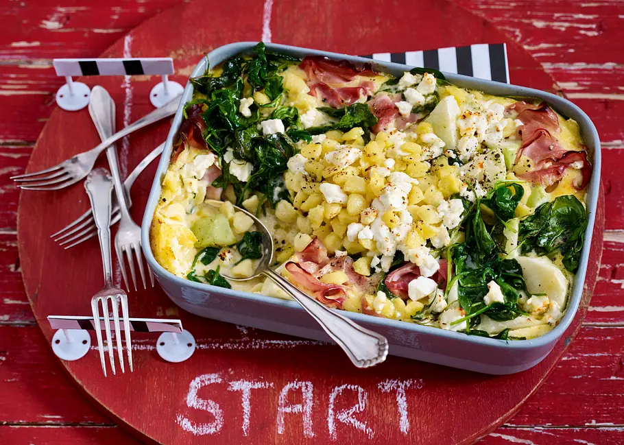 Knöpfle-Kohlrabi-Auflauf Rezept Knöpfle-Kohlrabi-Auflauf Rezept