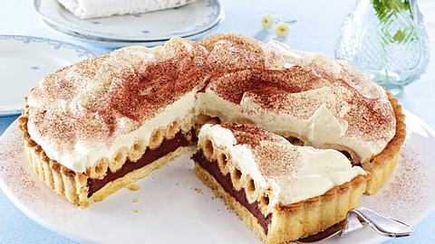 Knusperröllchen-Tarte mit Schokocreme Rezept - Foto: House of Food / Bauer Food Experts KG