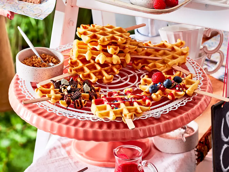 Knusperwaffeln am Stiel Rezept Knusperwaffeln am Stiel Rezept