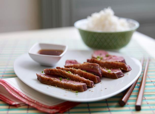Knusprige Entenbrust mit selbst gemachter Teriyakisoße Rezept Knusprige Entenbrust mit selbst gemachter Teriyakisoße Rezept