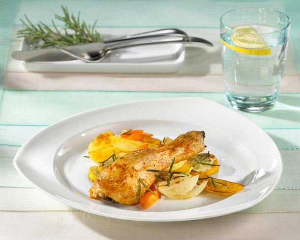 Knusprige Hähnchenkeulen Rezept Knusprige Hähnchenkeulen Rezept
