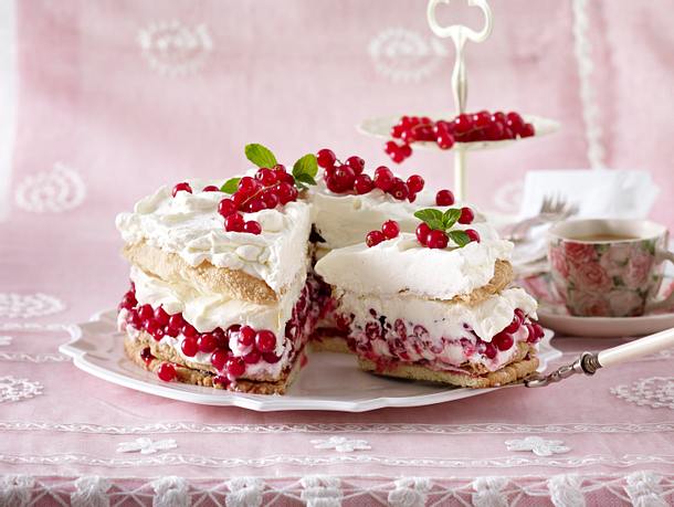 Knusprige Johannisbeer-Torte Rezept Knusprige Johannisbeer-Torte Rezept