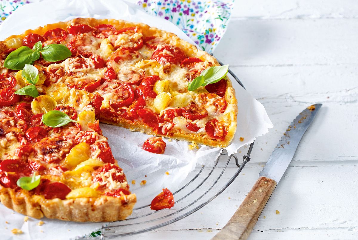 Knusprige Kirschtomatentarte Rezept