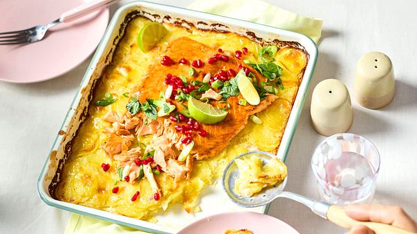 Knusprige Kokos-Kartoffeln mit Lachs Rezept - Foto: House of Food / Bauer Food Experts KG