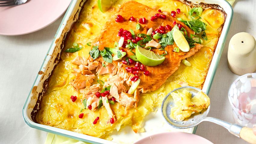 Sommer-Kartoffelgratin mit Lachs Rezept - Foto: House of Food / Bauer Food Experts KG