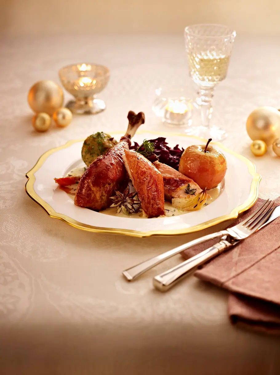 Knusprige Pute in Rahmsoße Rezept Knusprige Pute in Rahmsoße Rezept