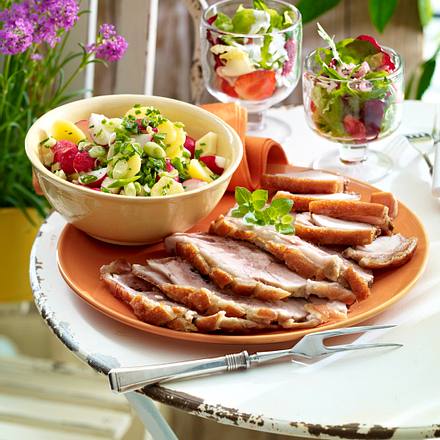 Knuspriger Spanferkelbraten Rezept Knuspriger Spanferkelbraten Rezept
