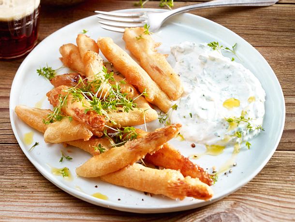 Frittierter Bierspargel Rezept Frittierter Bierspargel Rezept