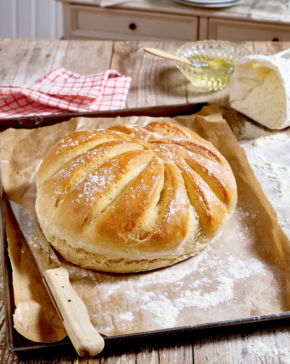 Knuspriges Weizen-Hefebrot Rezept