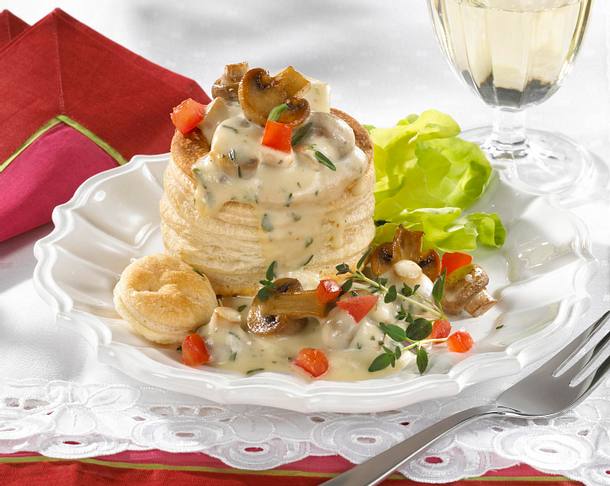 Königin-Pastete mit Pilzen Rezept Königin-Pastete mit Pilzen Rezept