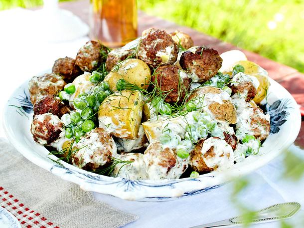 Köttbullar-Kartoffelsalat Rezept Köttbullar-Kartoffelsalat Rezept
