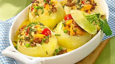 Kohlrabi mit Reis-Hack-Füllung Rezept - Foto: LECKER @ Bauer Media Group