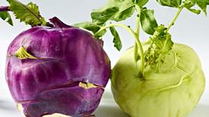 Kohlrabi – knackige Knolle in Weiß und Violett