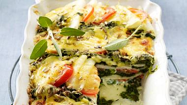 Kohlrabi-Spinat-Lasagne Rezept - Foto: House of Food / Bauer Food Experts KG