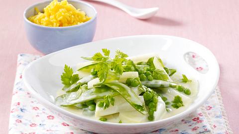 Kohlrabi-Zuckerschoten-Ragout mit Safranreis Rezept - Foto: Pretscher, Tillmann