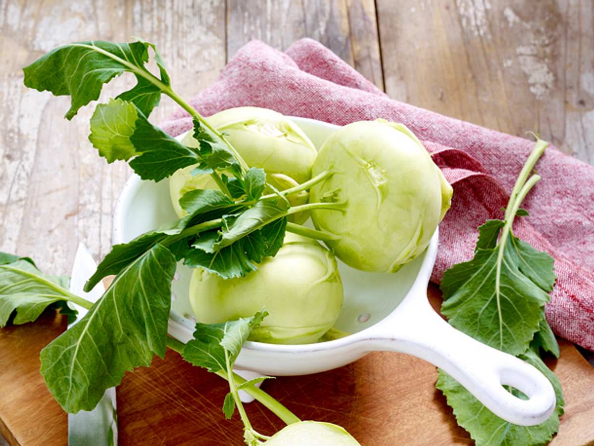 Kohlrabiblätter