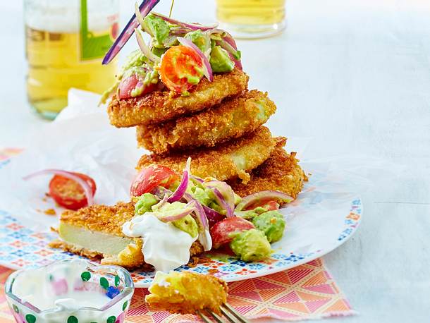 Kohlrabischnitzel mit Joghurt-Aioli Rezept