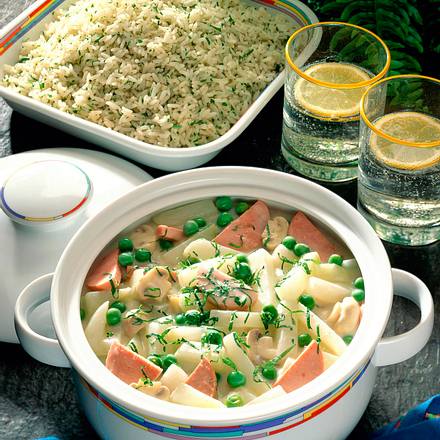 Kohlrabitopf mit Reis Rezept