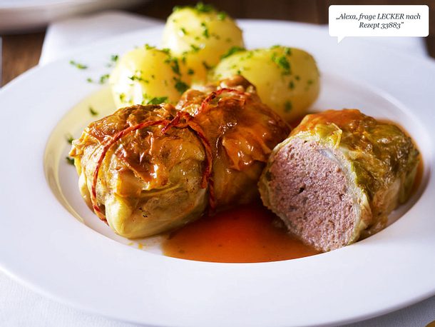 Kohlrouladen mit Hackfleischfüllung Rezept | LECKER