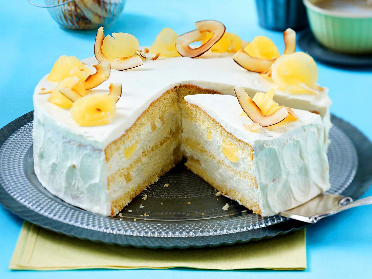 Kokos-Ananas-Torte