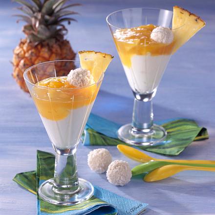 Kokos-Creme mit Ananas Rezept Kokos-Creme mit Ananas Rezept