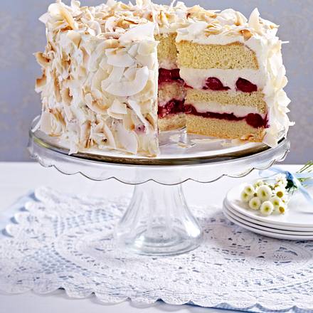 Kokos-Kirschtorte Rezept Kokos-Kirschtorte Rezept