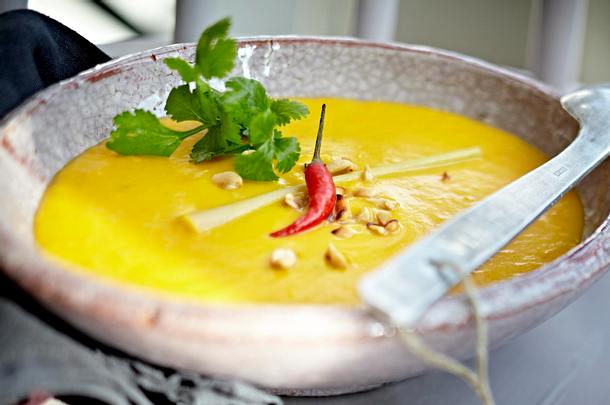 Kokos-Kürbissuppe "Last Minute to Asia" Rezept