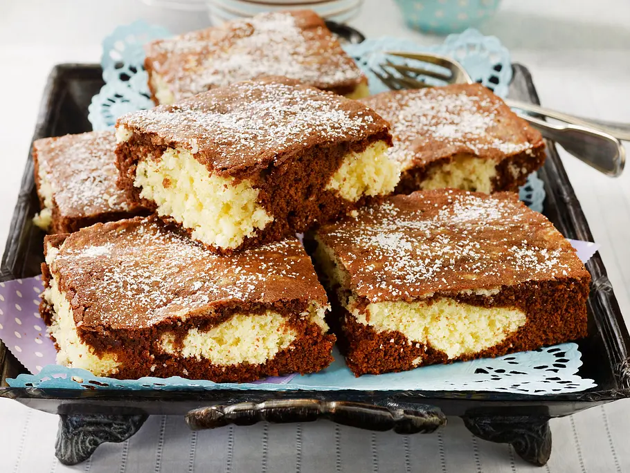 Kokos-Schokoladenkuchen vom Blech Rezept Kokos-Schokoladenkuchen vom Blech Rezept