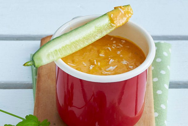Kokos-Tomatensößchen Rezept Kokos-Tomatensößchen Rezept