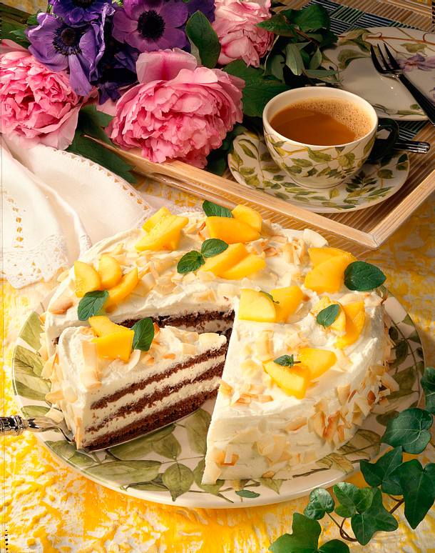 Torte Mit Kokoscreme