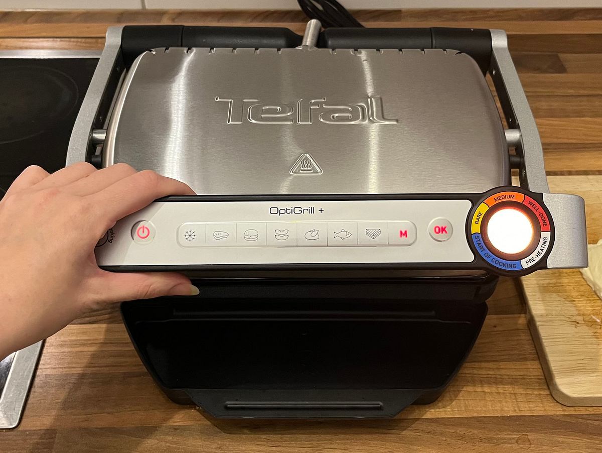 Mein Testgerät, der Tefal OptiGrill + verfügt über 6 automatische Grill-Programme