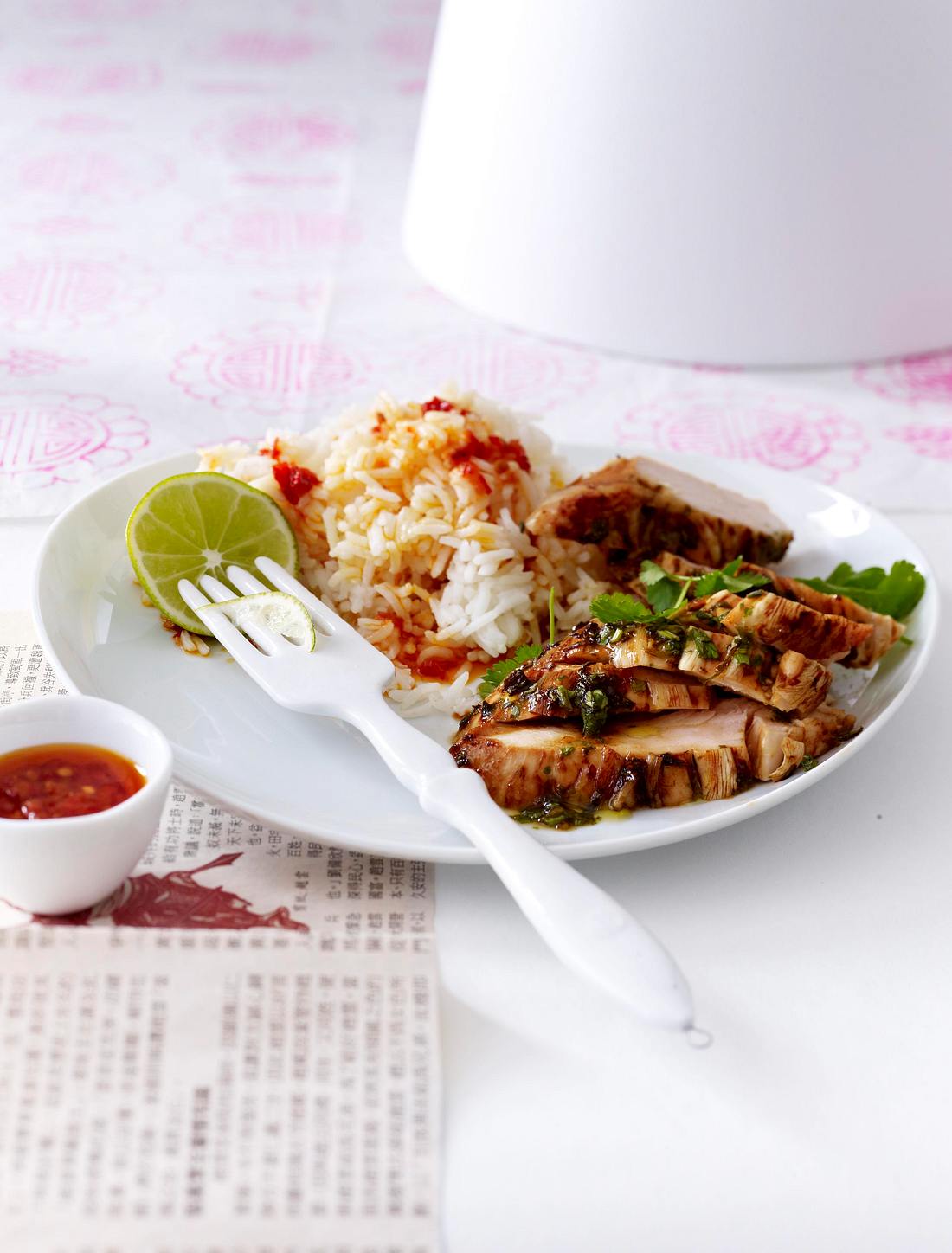 Koriander-Hähnchen mit Reis Rezept | LECKER
