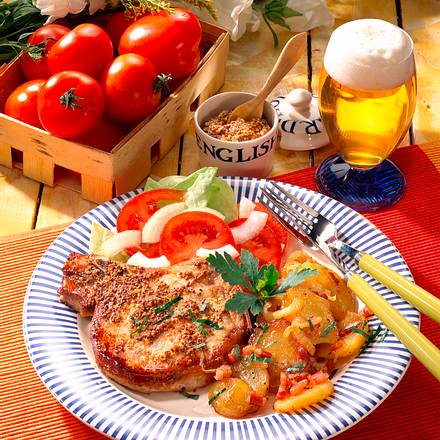 Kotelett mit Senfkruste Rezept Kotelett mit Senfkruste Rezept